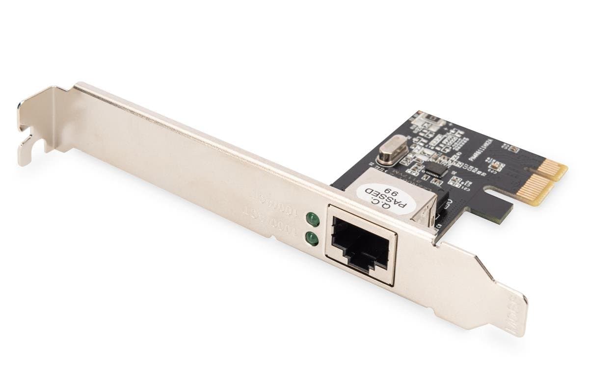 NIC Digitus PCI Gigabit Ethernet 32-bit, Low Profile Bracket, 10/ 100/ 1000 Mbps