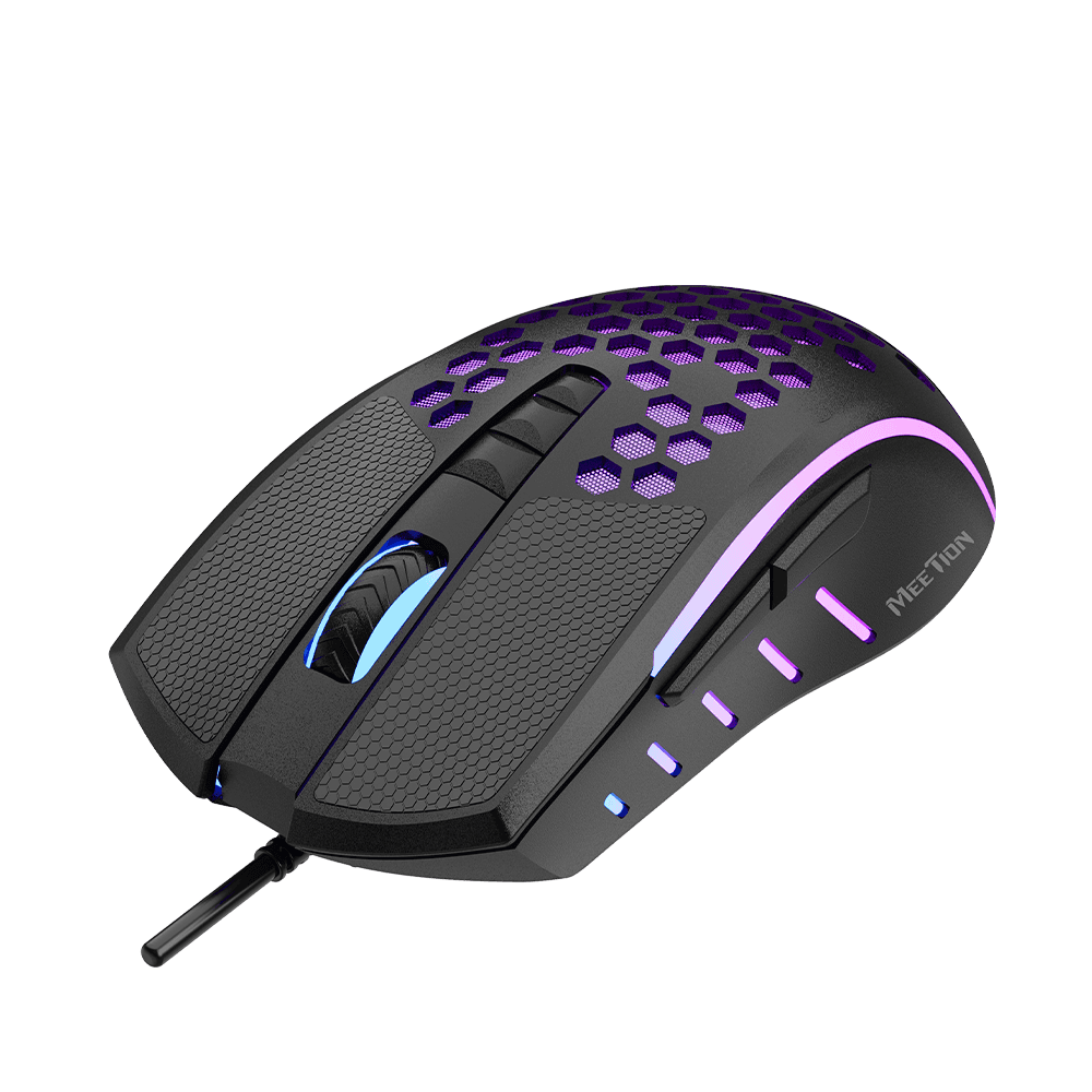 Meetion MT-GM015 – Maus Gaming RGB Lightweight Honeycomb
