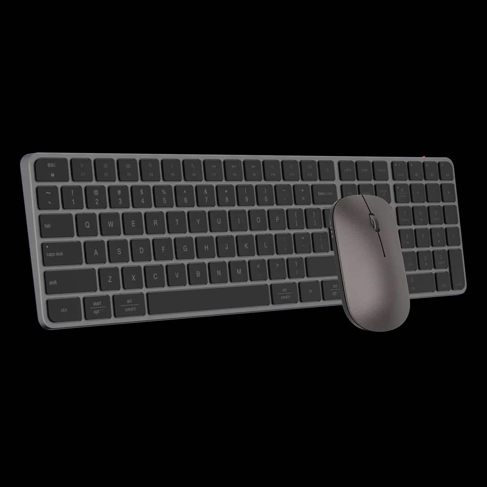 Meetion C230 – Set Tastierë & Maus Wireless Dual-Mode (2.4GHz + Bluetooth) – Space Gray
