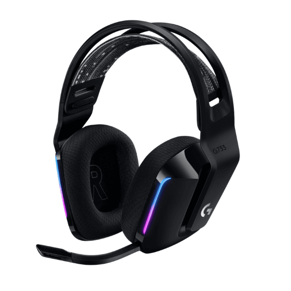 Kufje Gaming Logitech G733 LIGHTSPEED – Wireless 2.4 GHz, RGB, Ngjyrë E Zezë