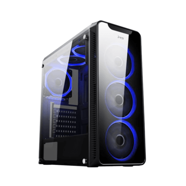 Kase PC MS ARMOR V700 – Mid-Tower ATX, Panoramic Tempered Glass – Black (Vetëm kasa pa komponentë)