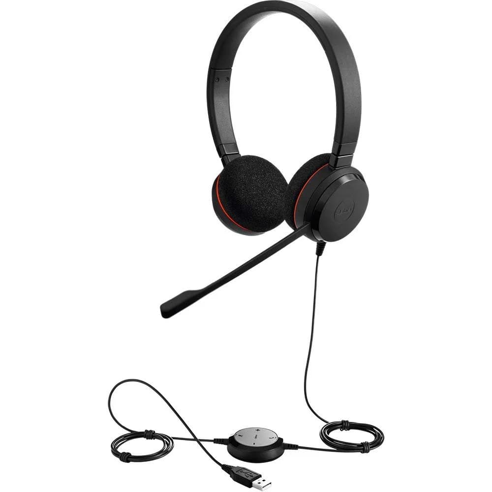 Kufje Jabra Evolve 20 UC Stereo – On-Ear, USB-A, Ngjyrë e Zezë