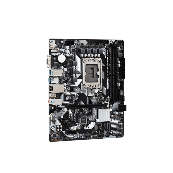 Pllakë Amë ASRock B760M-HDV/M.2 D4 – mATX, LGA1700, DDR4, PCIe 4.0, M.2, Gigabit LAN