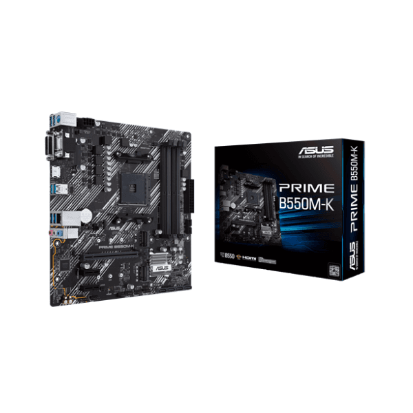 Pllakë Amë ASUS PRIME B550M-K – Micro-ATX, AM4, DDR4