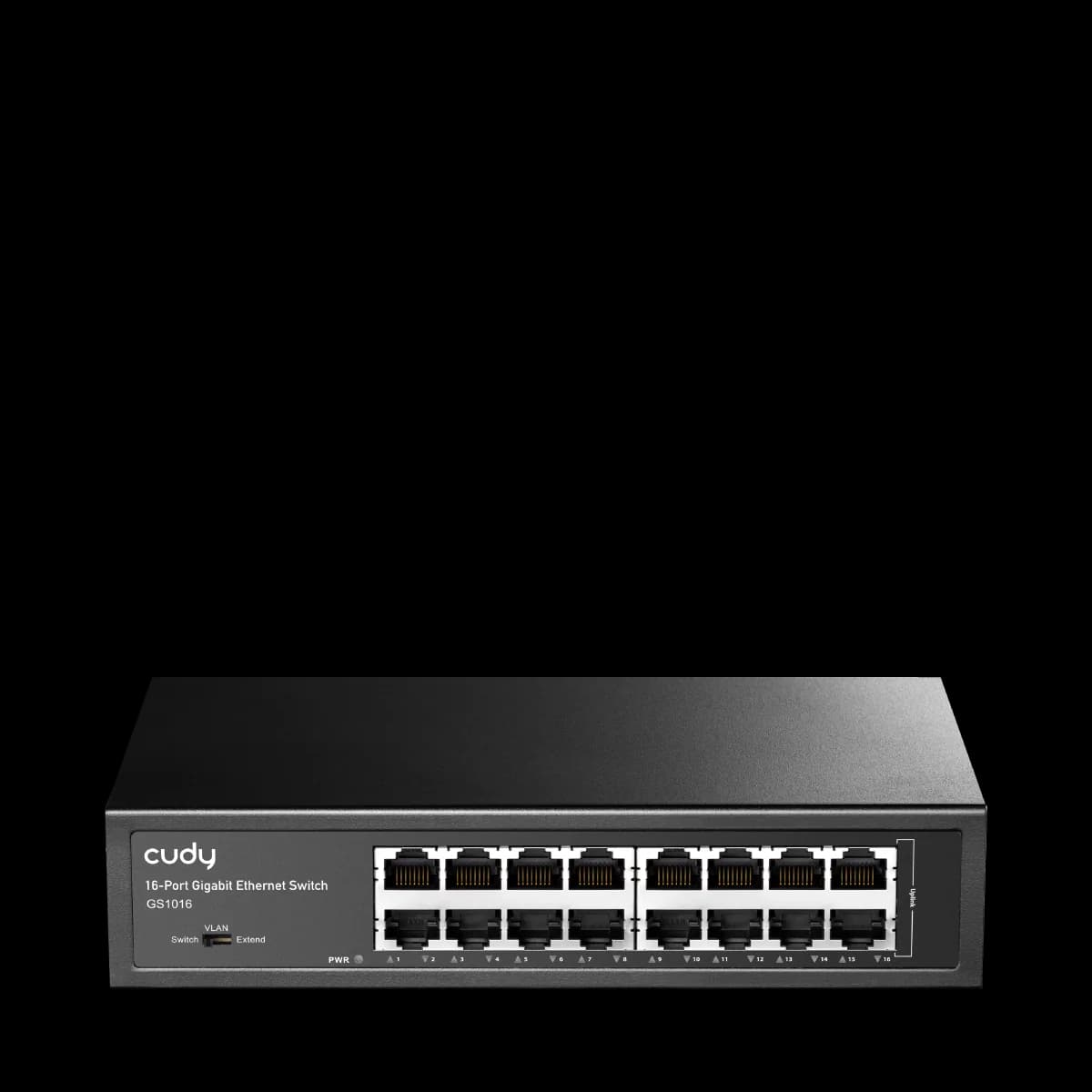 Gigabit Ethernet Switch Cudy GS1016 2.0 – 16-Port , Unmanaged, Metal, Rack/Desktop