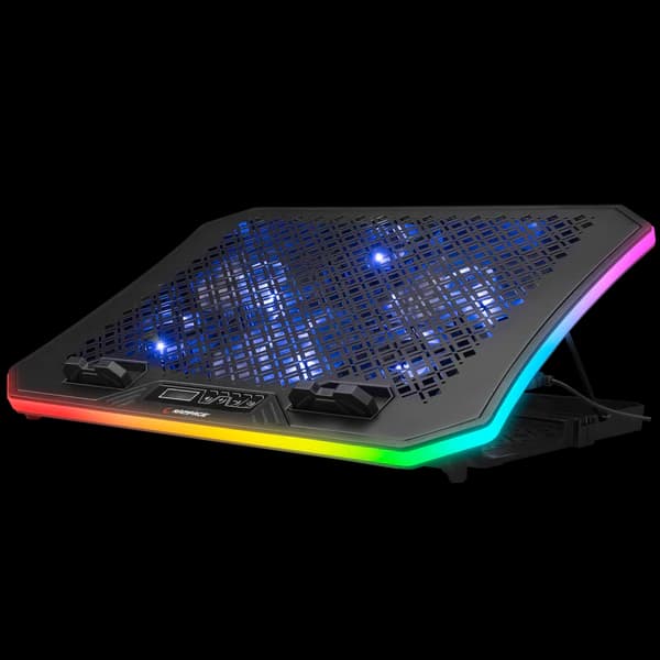 Ftohës për Laptop Rampage AD-RC34 Metafor – 6 Ventilatorë RGB, për Laptopë 10–19”