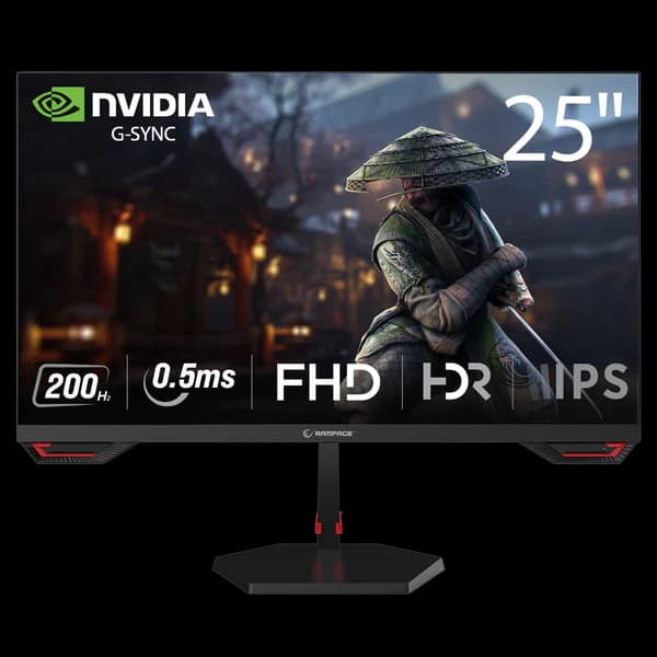 Monitor Gaming Rampage Crimson CR25R180 – 25″ FHD, 200 Hz, 0.5 ms, Fast IPS