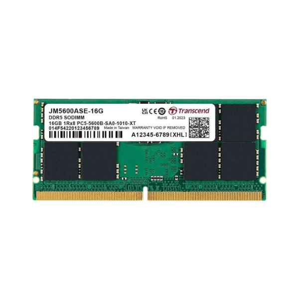 Ram per Laptop Transcend JetRam JM5600ASE-16G – 16GB DDR5, 5600MHz, SO-DIMM