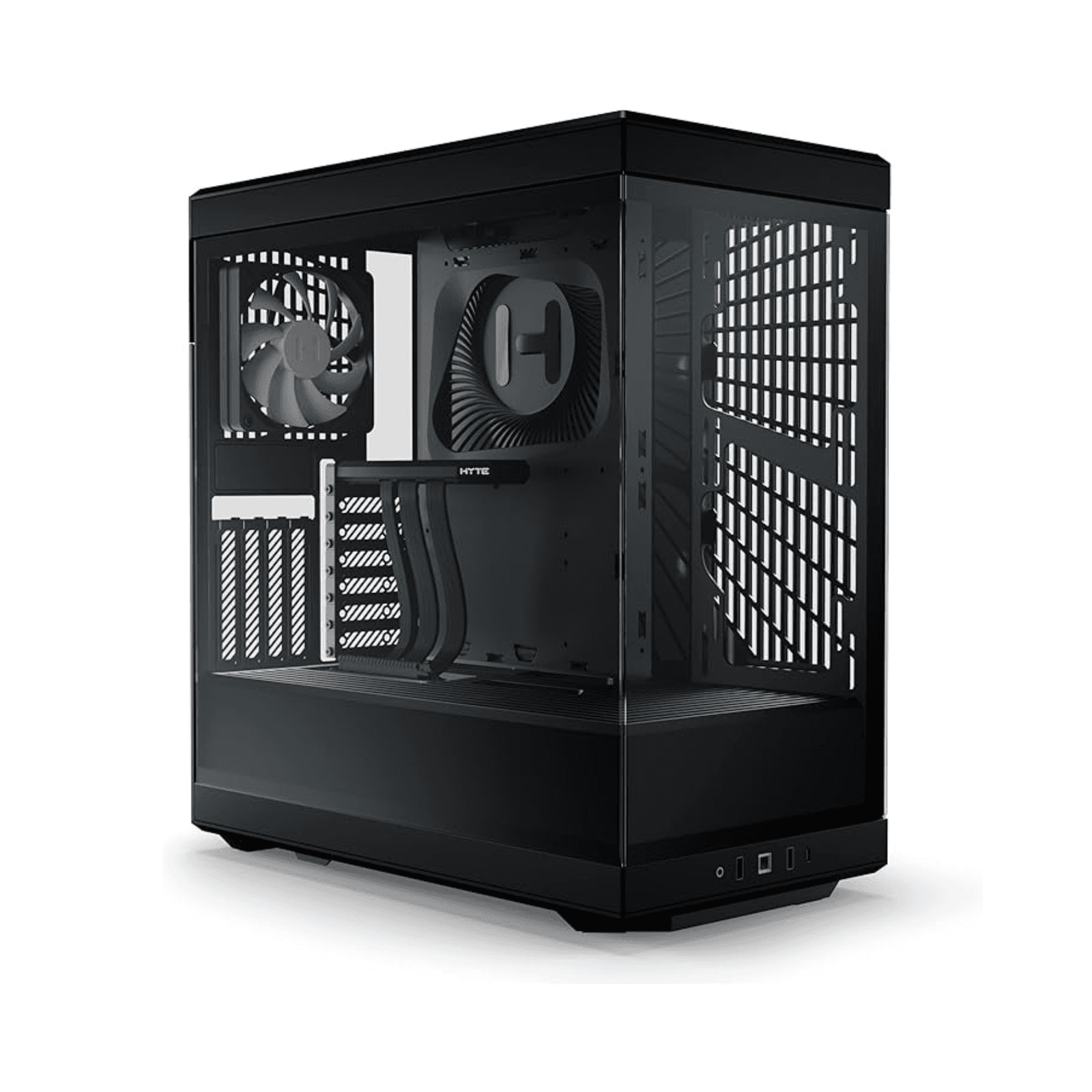 Kase PC HYTE Y60 – Mid‑Tower ATX, Panoramic Glass, Dual Chamber, Black
