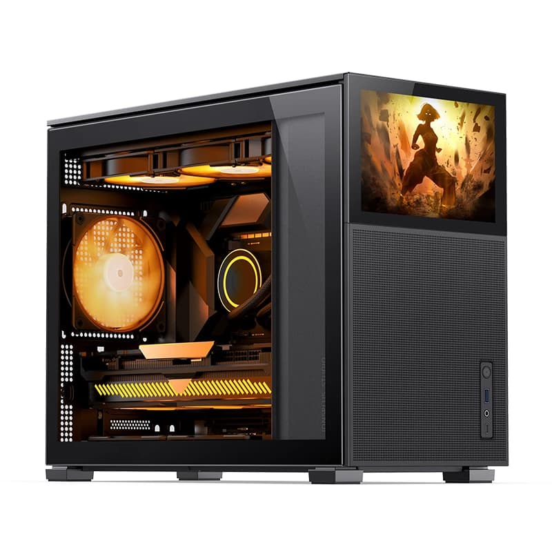 Kase PC JONSBO D31 MESH SC – Micro-ATX, Mesh Airflow, me Ekran 8″, Black