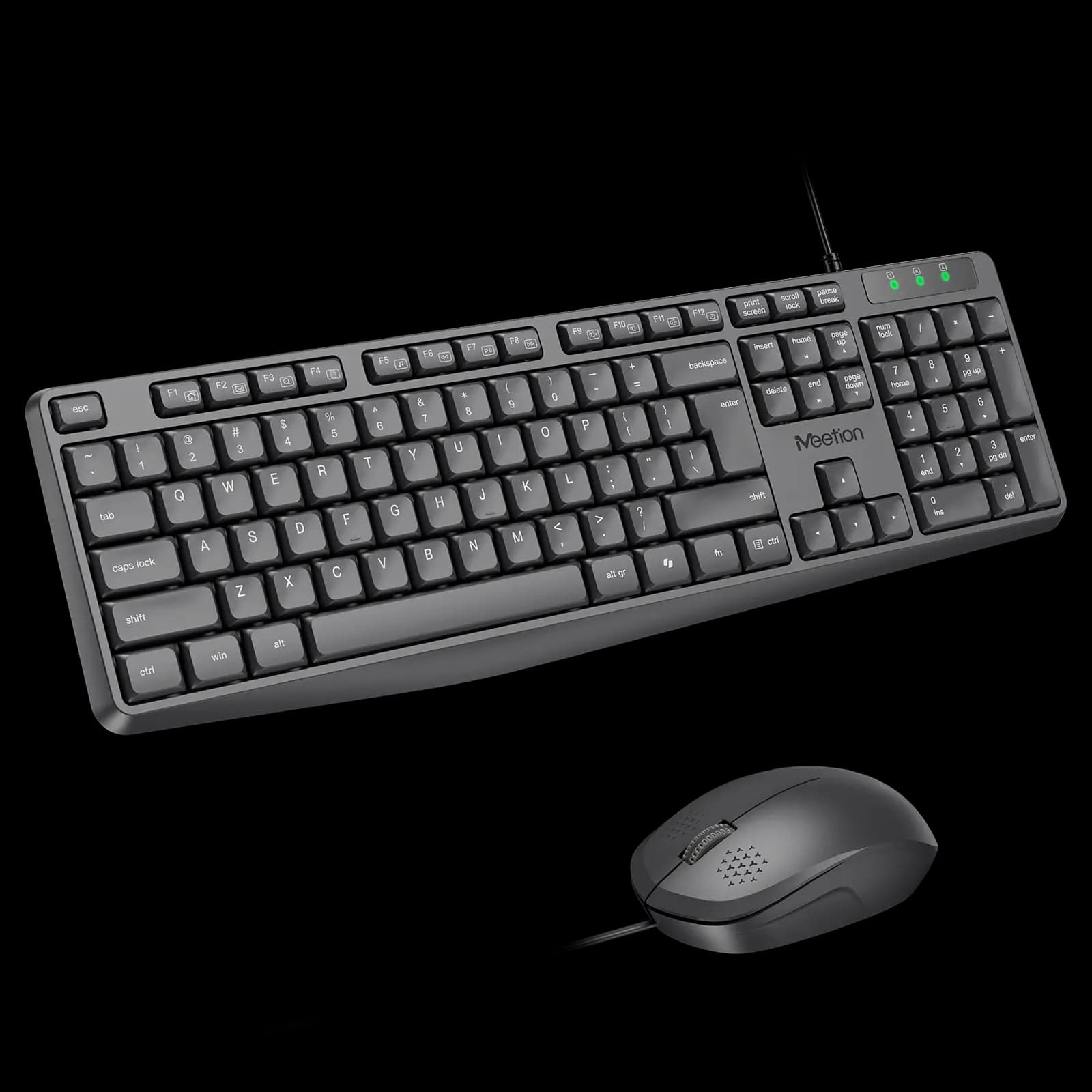 Set Tastiere + Maus Meetion MT-C235 – USB, 104 Tasti, 1200 DPI