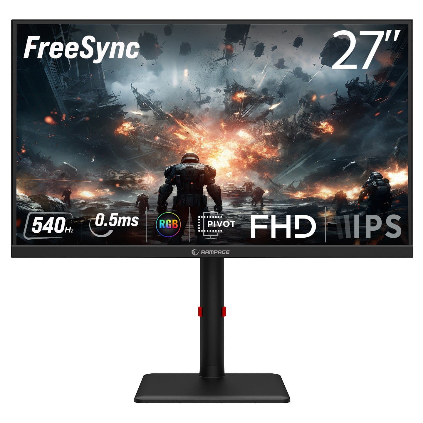 Monitor Gaming Rampage PRIME PR27R540FH 27″ FHD Fast IPS 540 Hz – I Zi