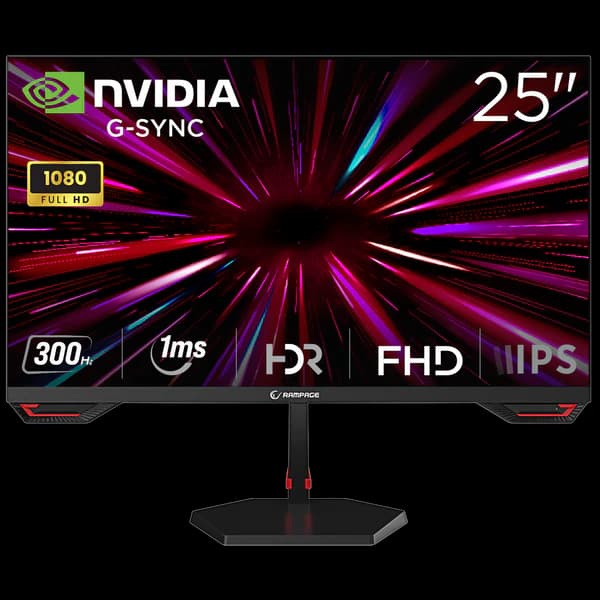 Monitor Gaming Rampage CRIMSON CR25R300F 25″ FHD Fast IPS 300 Hz – I Zi