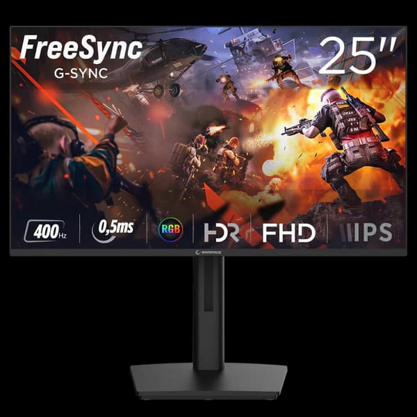 Monitor Gaming Rampage Titan TT25F400F  25″ – FHD 400 Hz Fast IPS – E Zezë