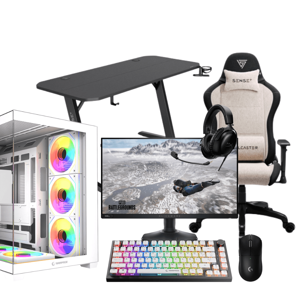 BT Bundle M6 – PC Gaming RTX 5070 Ti 16GB, Ryzen 7 9800X3D, 32GB DDR5 6400MHz, 2TB NVMe + Alienware 500Hz Setup