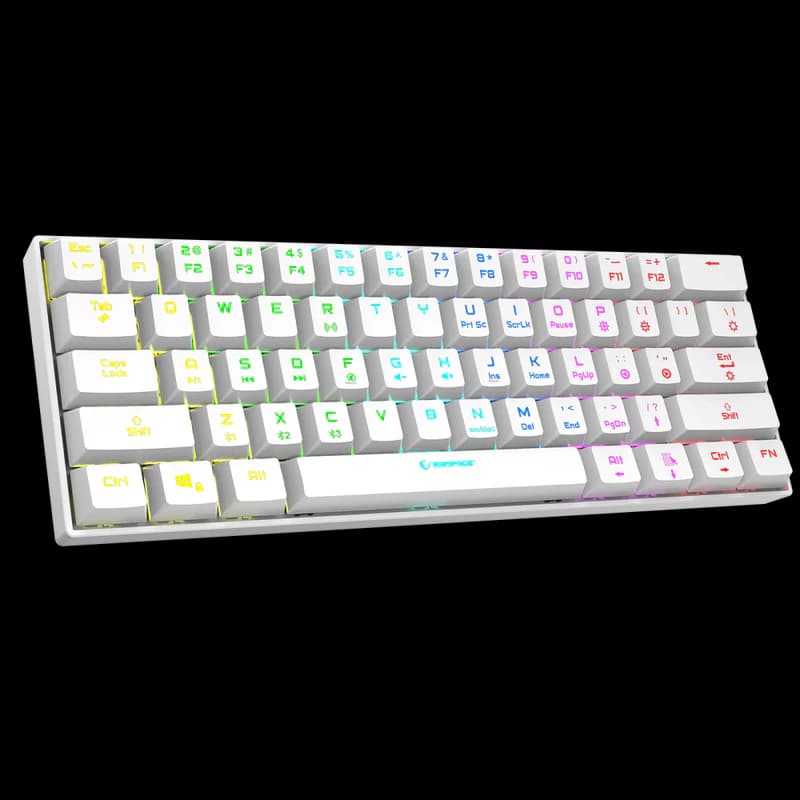 Tastierë Mekanike Rampage Atom KB‑RX63 B – E Bardhë