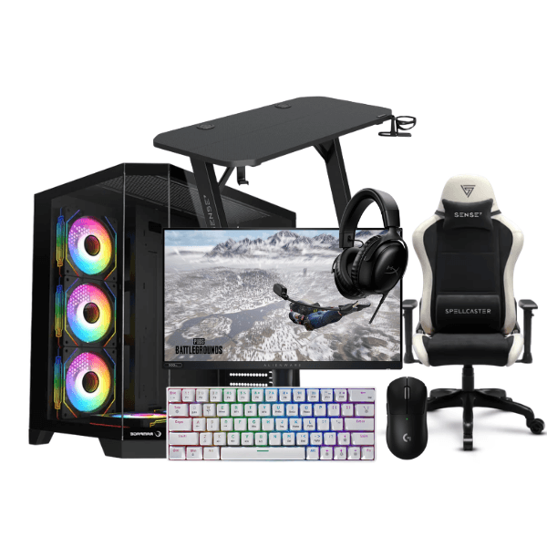 BT Bundle M4 – PC Gaming RTX 5060 8GB, Ryzen 7 7800X3D, 32GB DDR5, 1TB NVMe + Alienware 500Hz Setup