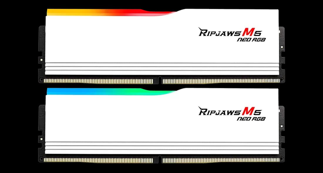 Memory G.SKILL Ripjaws M5 Neo RGB 48GB (2x24GB) DDR5-6000 CL30 – AMD EXPO