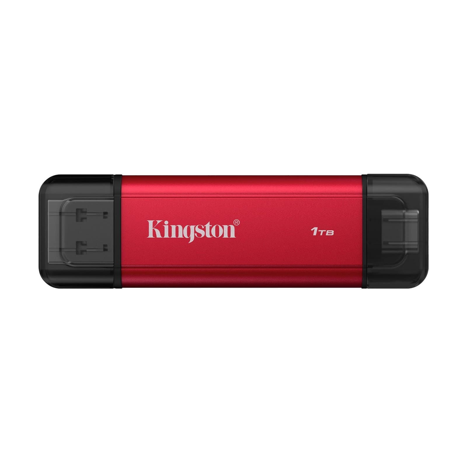 Kingston Dual USB-A/C Portable SSD 1TB – Black/Red