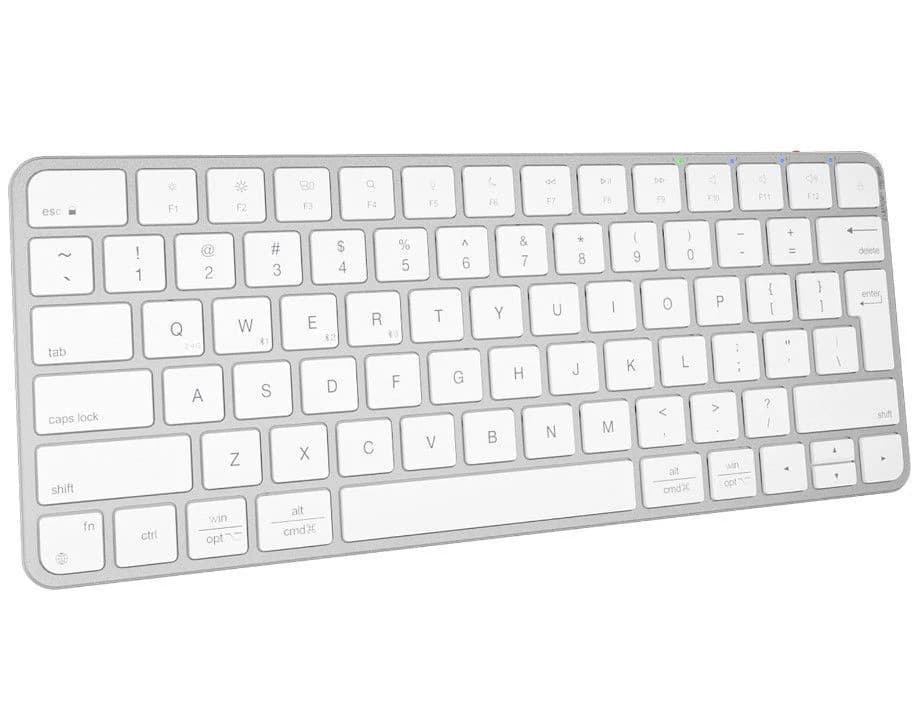 Meetion iKey K210MW 2.4G+Bluetooth Keyboard White US