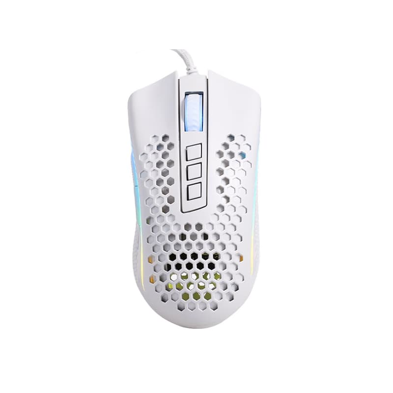 Maus lojërash Storm Redragon M808, i bardhë, 12.400DPI