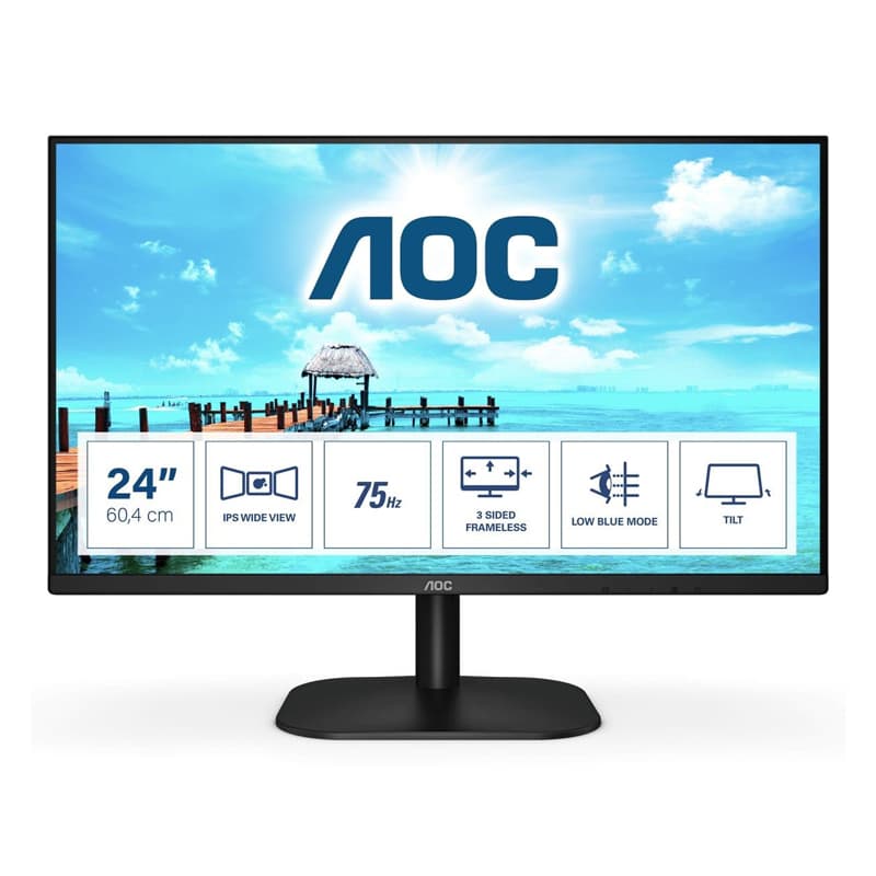 AOC B2 24 – 60.5 cm (23.8) – 1920 x 1080 pixels – Full HD – LED –