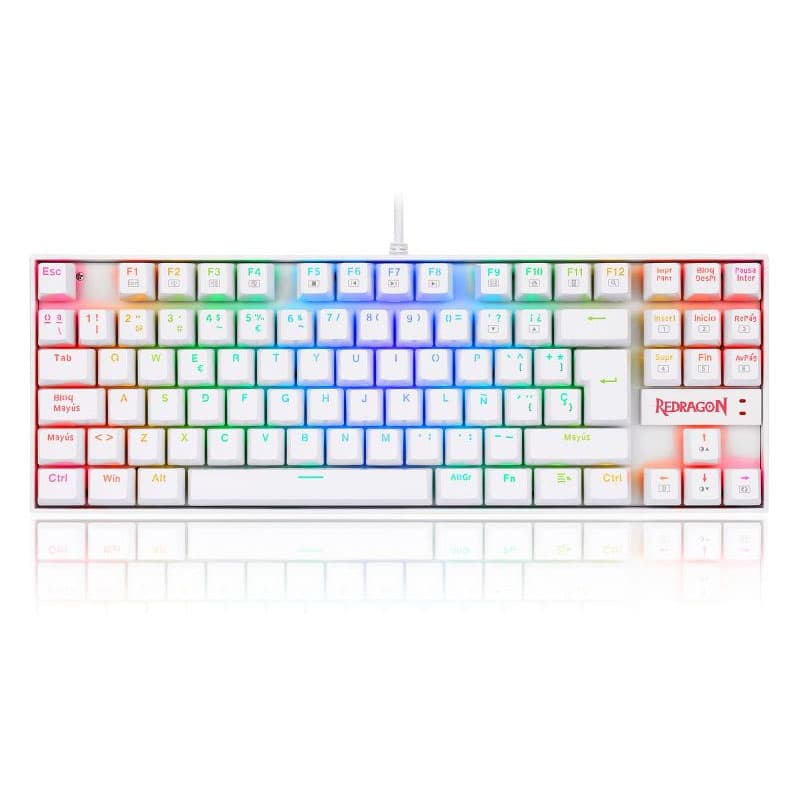 Tastierë mekanike Redragon Kumara White K552 Red SWITCH