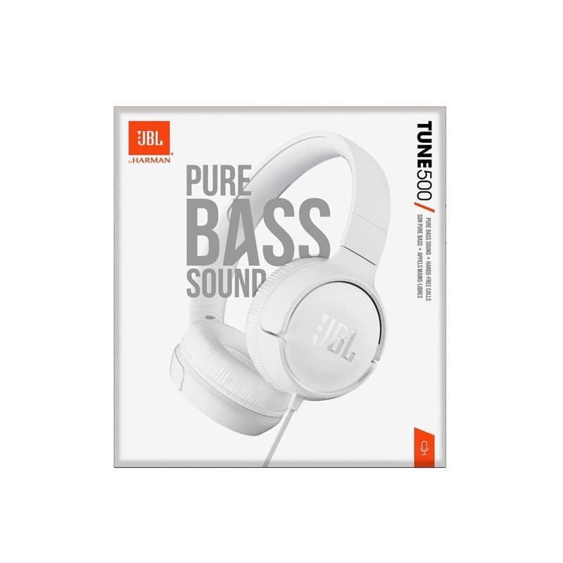 Kufje  JBL Tune 500  – White JBLT500White