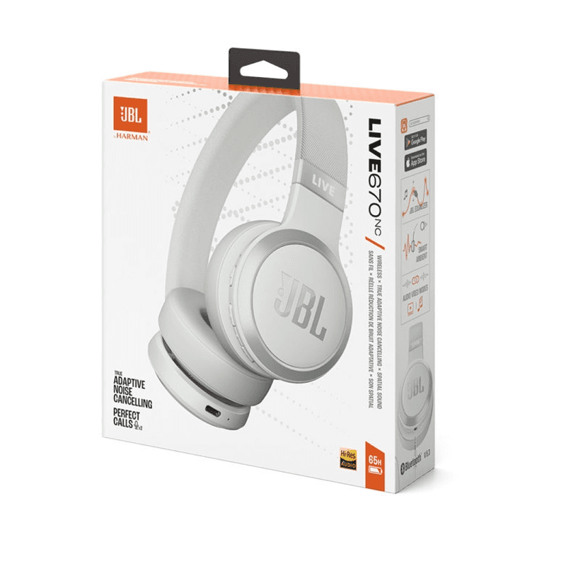 Kufje JBL Live 670 NC White