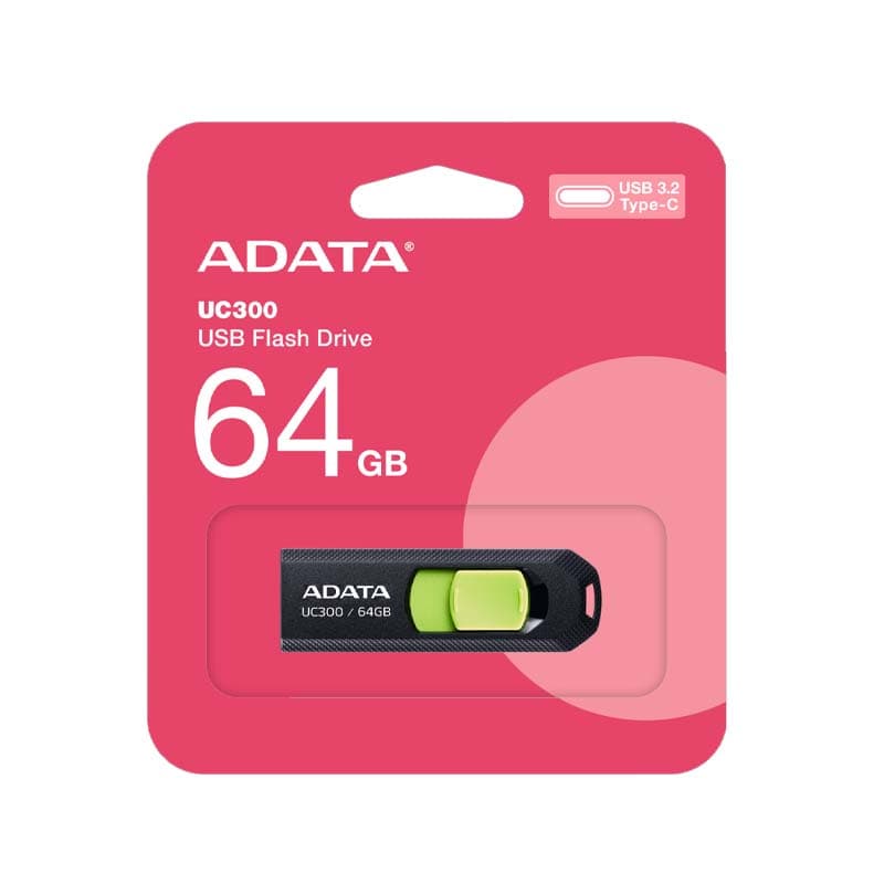 USB Flash A-DATA 64GB UC300 RBK/GN