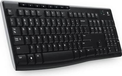 Tastierë wireless Logitech K270, full-size, QWERTZ, e zezë