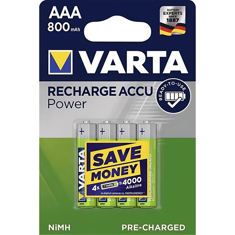 BATERI VARTA ACCU 800MAH 1.2V