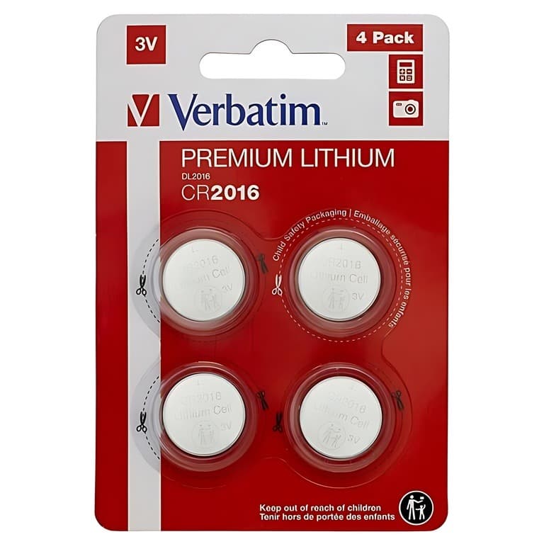 BATERI VERBATIM CR2016 4PCS