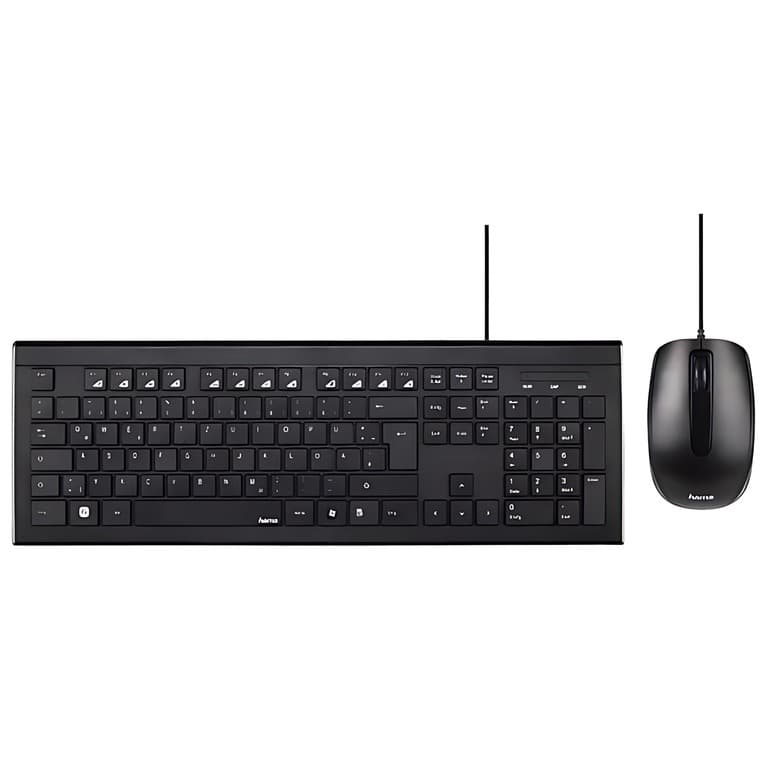 TASTIERE HAMA CORTINO + MAUS BLACK (134958)