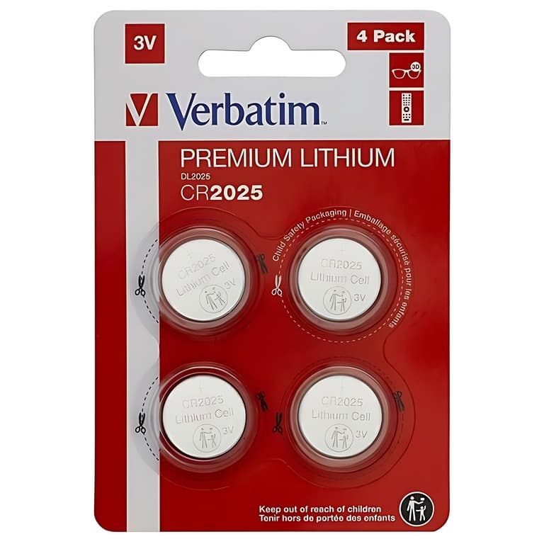 BATERI VERBATIM CR2025 4PCS