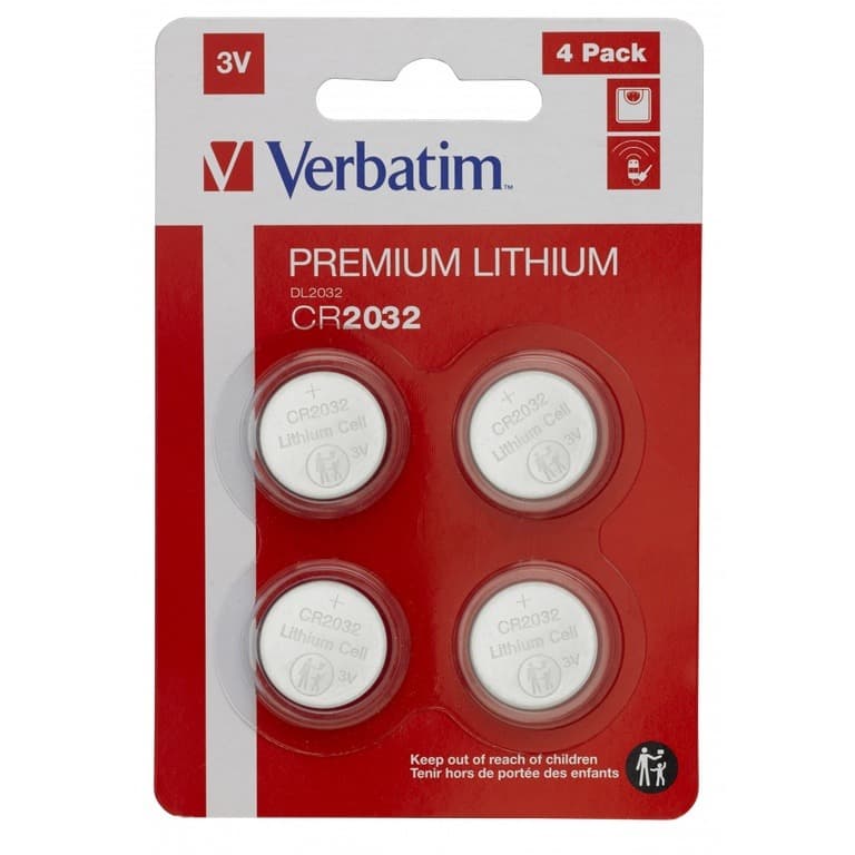 BATERI VERBATIM CR2032 4PCS