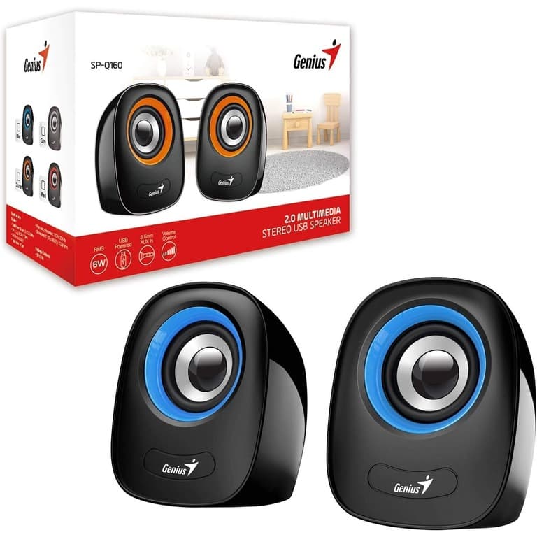 SPEAKER GENIUS SP-Q160 2X1.5W BLUE