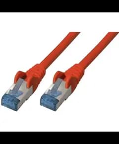 Kabell Patchkabel Cat A6A Rj45  Sftp Pimf  0, 5M,  Kuqe