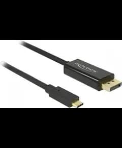 Kabell DeLock DisplayPort 1.2 > USB-C (ST-ST) 2m 4K 60Hz