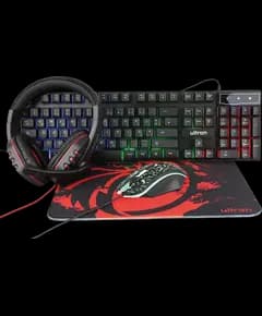 Set Tastiere, maus, mauspad dhe kufje Ultron HAWK 4ne1, zeze