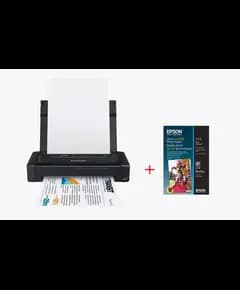 Printer Epson Workforce Wf-100W Wifi +Leter Per Printer Epson S400037 10X15Cm Glossy
