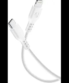 Kabell CellularLine USB-C to Lightning cable, 2 m, bardhe