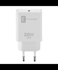 Adapter CellularLine  USB Type-C  20W, bardhe