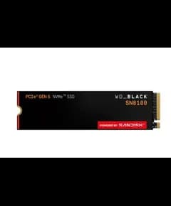 Disk i brendshem WD 1TB M.2 NVMe SSD Gen5 WDS100T1X0M SN8100 Black