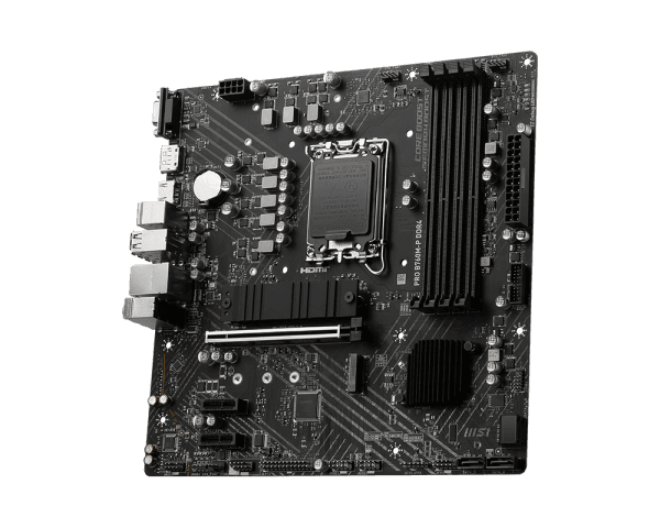 Pllakë Amë MSI PRO B760M-P DDR4 – mATX, LGA1700, DDR4, PCIe 4.0, 2× M.2, Gigabit LAN