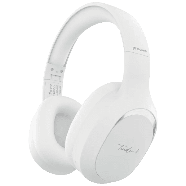 Kufje wireless Proove Tender 2 me aplikacion inteligjent (APP) dhe zë Hi-Fi premium, të bardha