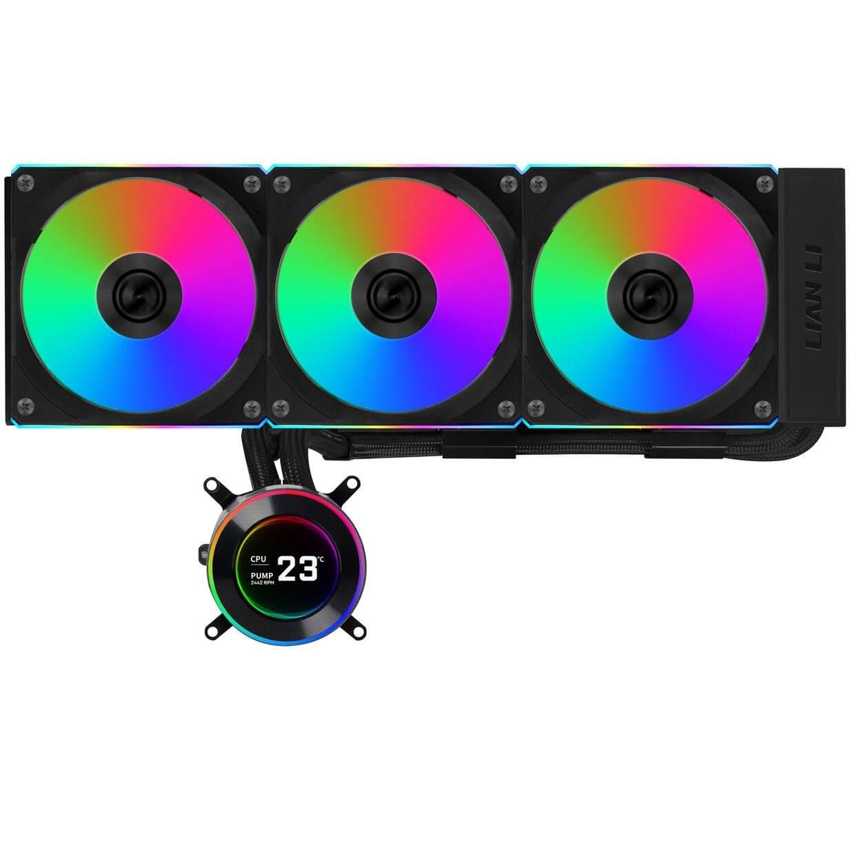CPU Cooler Lian Li HydroShift II LCD-C 360CL ARGB – Black