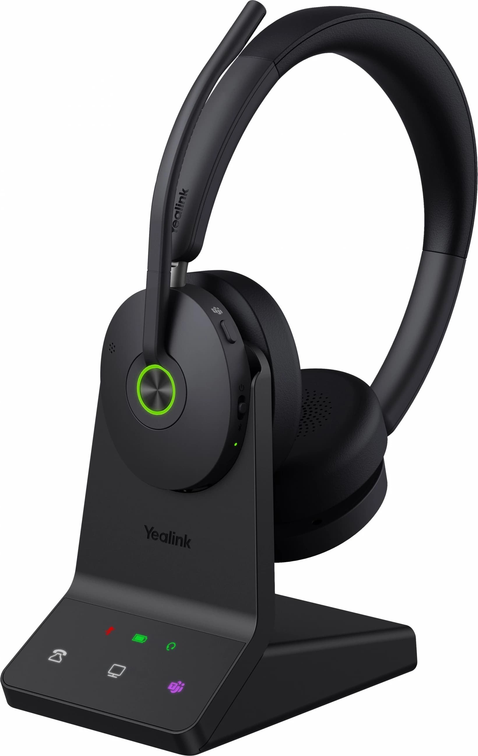 Kufje Yealink WH68 UC, wireless, me bazë, e zezë