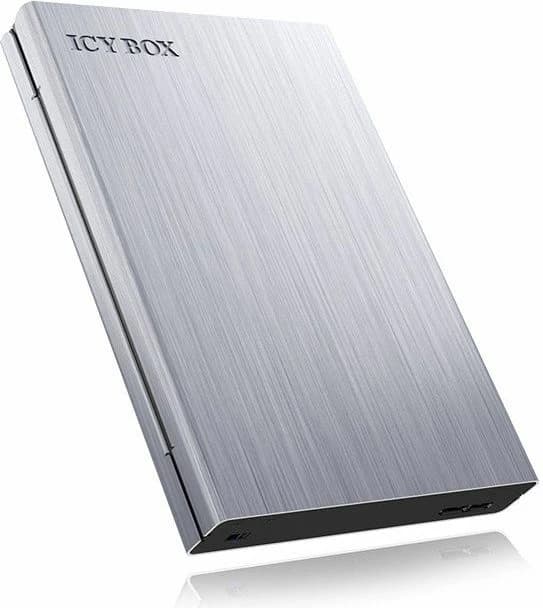 Kasë eksternale për HDD/SSD 2.5\" ICYBOX IB-241WP, USB-C USB 3.0 5Gb/s, me write-protection, argjendtë/zi