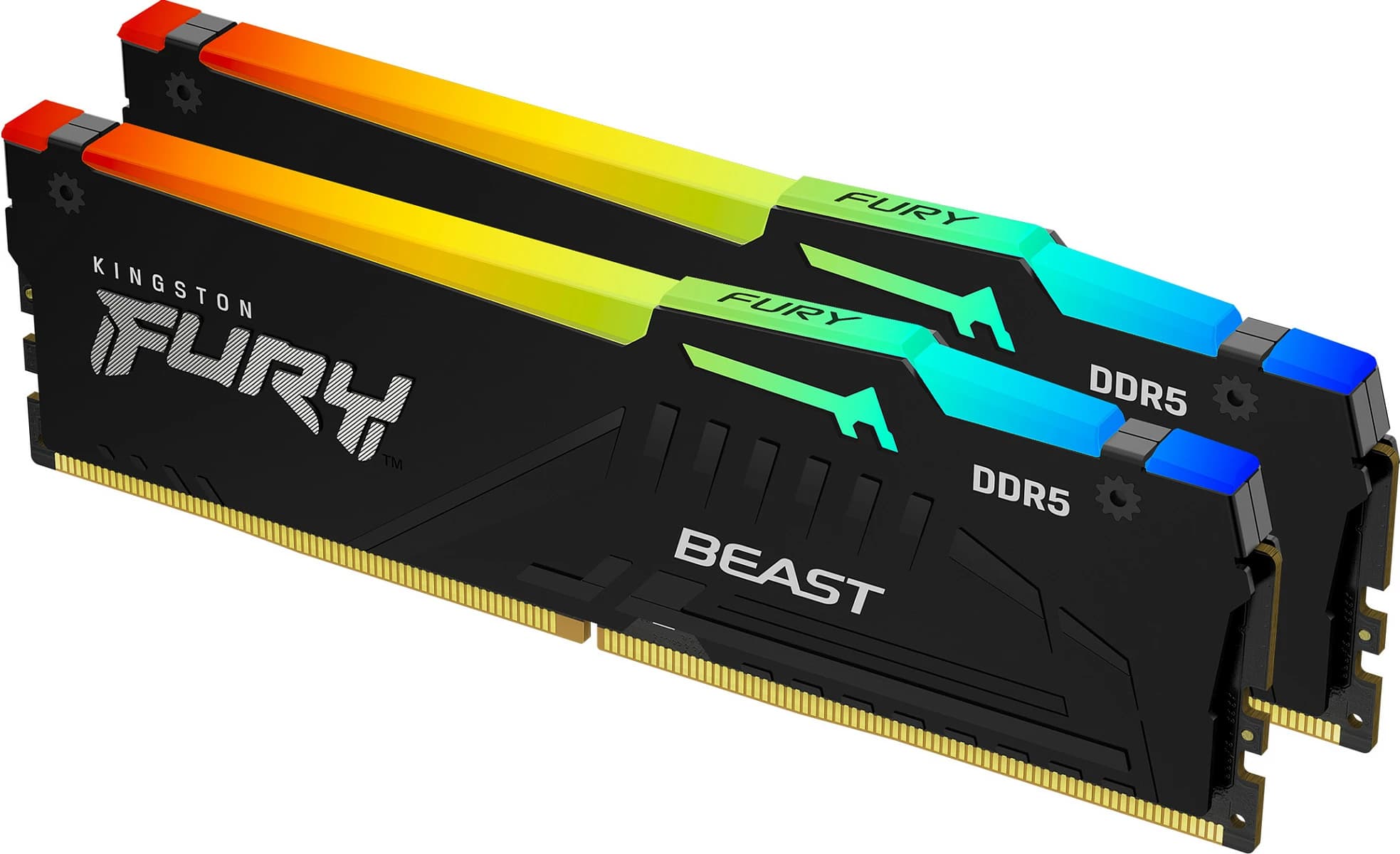 RAM Memorje Kingston FURY Beast RGB EXPO 16GB (2x8GB) DDR5 6000MT/s CL36, e zezë
